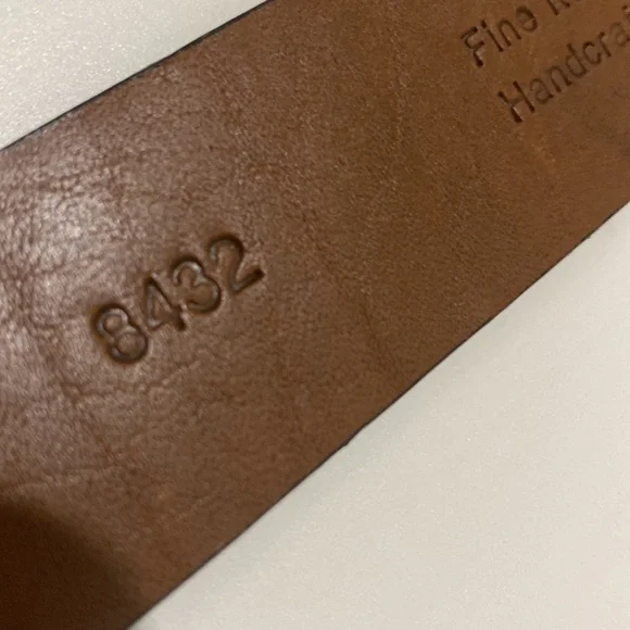 NWOT Men’s Fine Italian Leather Belt Handcrafted in America |Size 38 - Picture 4 of 5